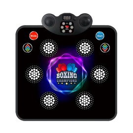 HTASKTEXEH 2025 Kids Musical Boxing Machine Comes with Boxing Gloves, 9 Modes, 420 Levels, 7 Lights, Wall-Mounted Dual-Purpose, Memory and Reaction Training Equipment.