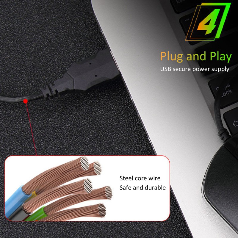 Heated Mouse Temperature Adjustable Timing 1600DPI USB Plug in Heat