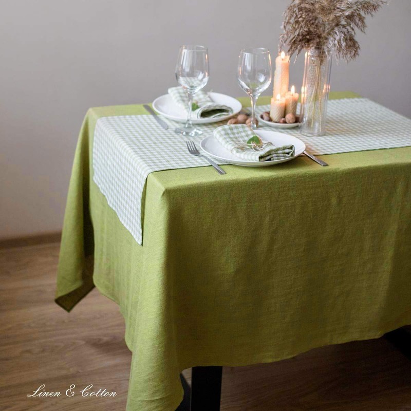 Linen & Cotton Hygge Tablecloth 100% Linen, 140 x 200cm