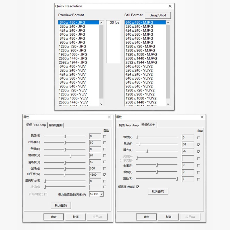 Camera Module 5MP HD Auto Focus 68 Degree View Angle