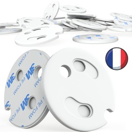 HOMYBABY® Socket Protection for Babies French - Type E Plug [Pack x 20] - Socket Protector for Babies - Home Security - Child Protection for Electric Socket (Type E Plug, Pack of 20)