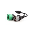 OBD to Type 2 Green9p J1939 and 6p J1708 Split