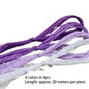 4PCS 20M Embroidery Thread Mulberry Silk Cross Stitch Threads Purple