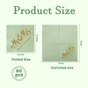Pack of 80 Wedding Napkins, Eucalyptus Green, Serviettes Sage Green