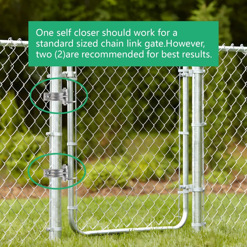 Wmebee 2-3/8" (2-1/2") x 1-3/8" Durable Chain Link Spring Loaded