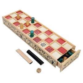 We Games Senet Egyptian Board Game – Handcrafted Solid Wood Senet Set