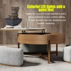 Tabletop Water Fountain Resin with Cascading Rock Waterfall and LED