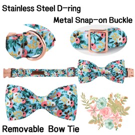 Unique style paws Dog Collar Bow tie Collar Adjustable Collars for Dogs and Cats Small Medium Large