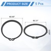 sourcing map 5Pcs 2-1/2" Internal Retaining Ring Circlip, 65 Mn