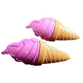 C&H Solutions Pink Ice Cream Style Beach Towel Clips Jumbo Size for Beach Chair, Cruise, Pool & Patio Accessories