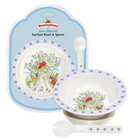 Bunnykins Suction Bowl With Spoon Pale Blue Set