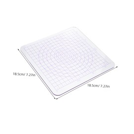 Tofficu Transparent Square Acrylic Clay Pressing Board with Rounded Corners Nonstick Surface Lightweight DIY Clay Sculpting Pottery Tool for Handmade Models and Crafts