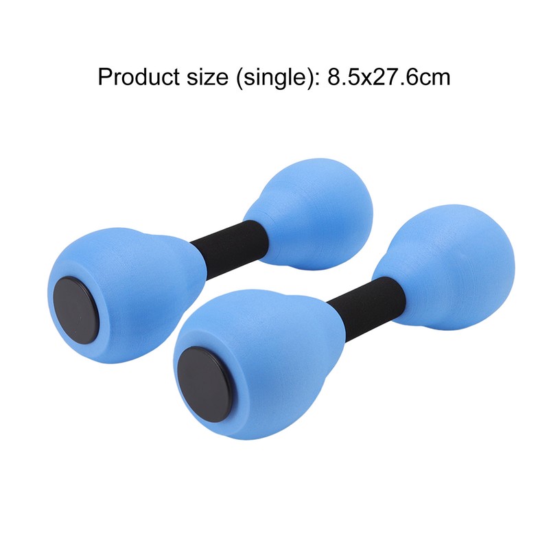 2pcs Water Floating Dumbbells EVA Foam Water Aerobic Exercise Foam