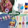 Keadic 154Pcs Bobbin Thread Buddies Set Contains Color Thread Clips