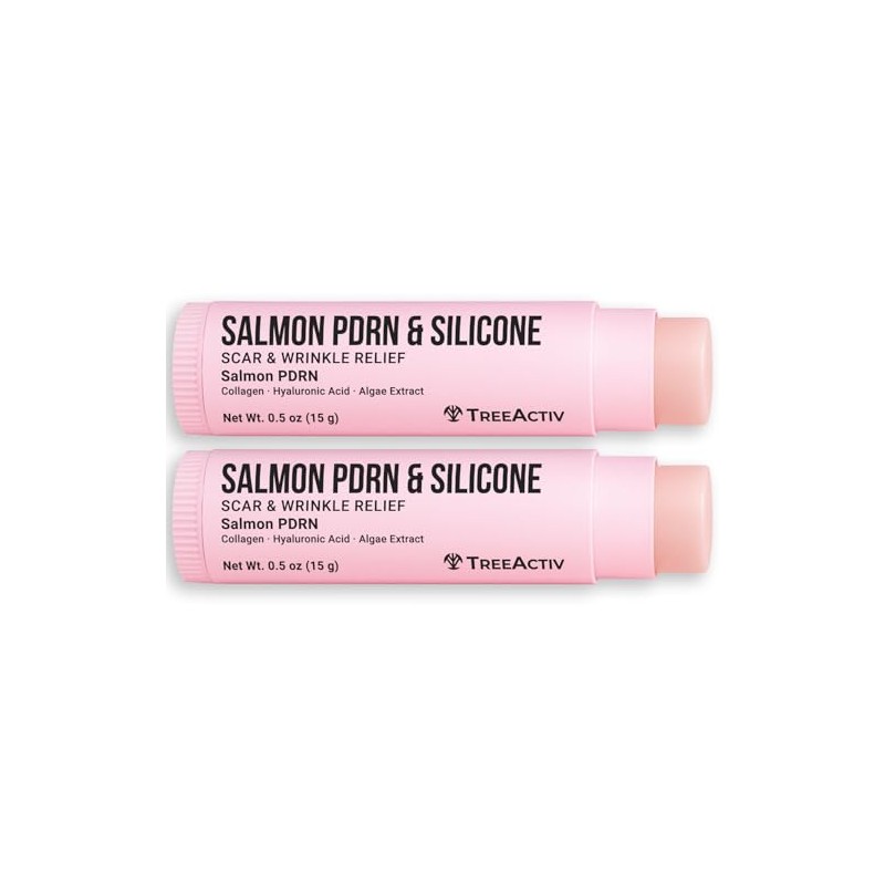 TreeActiv Silicone Scar Stick Lightweight Silicone Balm with Salmon PDRN,