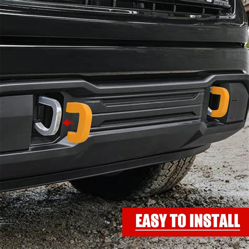 BESTZHEYU Tow Hooks Covers Fit for 2019 2020 2021 2022