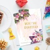 Soiceu Floral Retirement Party Invitations with Envelopes Set of 20