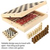 2 in 1 Chess Board or Fast Sling Puck Game,Wooden