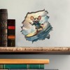 Surfer Mouse in Mouse Hole Decal - Mouse Hole 3D