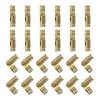 uxcell Invisible Brass Barrel Hinges, 24pcs 4x15mm Brass Contemporary Hidden