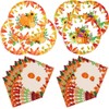 40pcs Thanksgiving Party Supplies ，2023 Fall party Plates and Napkins