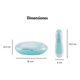 Kit Lima De Uñas Eléctrica Portátil Para Bebé Con Luz 6 En 1