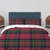 BaoNews Royal Stewart Tartan Duvet Cover Set King Size,3 Pieces