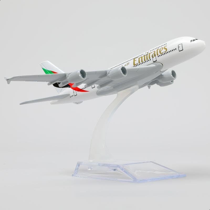 Emirates Airbus A380 1:400 Diecast Metal Airplane Model with Stand