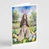 Caroline's Treasures DAC4914GCA7P Afghan Hound Easter Egg Hunt Greeting Cards