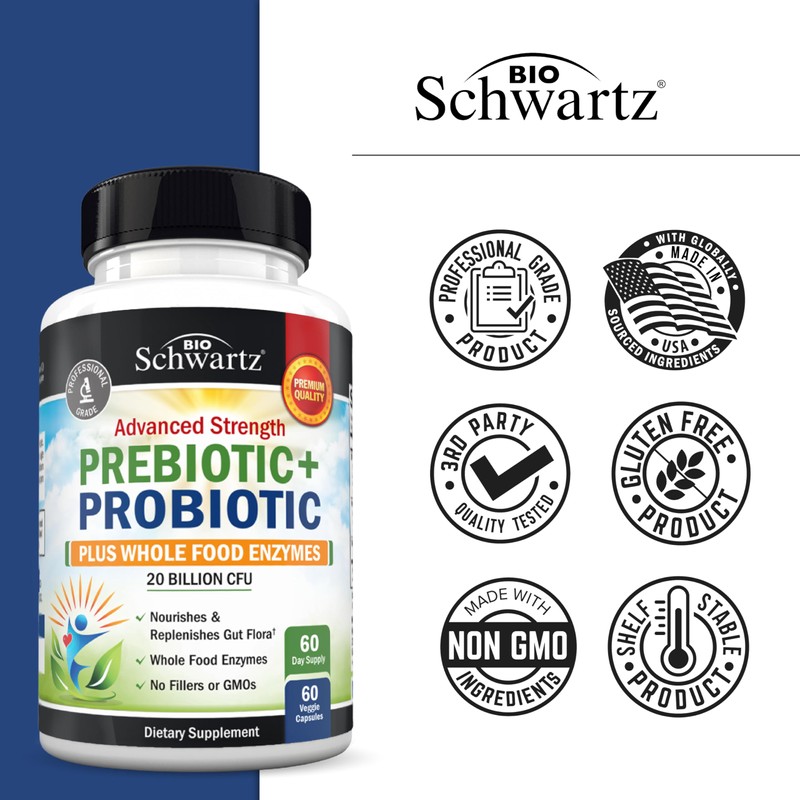 Advanced Prebiotics and Probiotics for Women & Men, Immune, Digestive