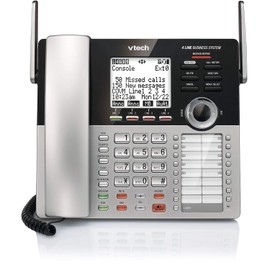 VTech CM18445 Main Console - DECT 6.0 4-Line Expandable Small Business Office Landline Phones with Answering Machine System, Desk Phone, Corded Telephone for Home and Office (Renewed)