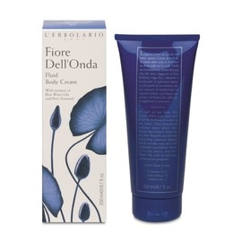 LErbolario L'erbolario body cream - fiore dell'onda - floral, water scent - nourish, moisturize and tone skin with blue water lily and nori seaweed - 
