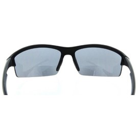 The Foster Bifocal Sun Reader Sport and Wrap Around Reading Sunglasses, Black +1.50