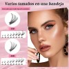 Kit de Extensiones de Pestañas Postizas con Pegamento y Sellador