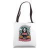 Happy Summerween Skeleton Jack-o-lantern Summer Watermelon Tote Bag