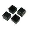 High Logic A-075 Leg Cap, 0.9 inch (24 mm) Square, Black