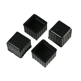 High Logic A-075 Leg Cap, 0.9 inch (24 mm) Square, Black