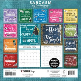 TURNER PHOTOGRAPHIC Sarcasm My Love Language 12x12 Photo Wall Calendar (26998940104)