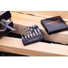 NordWolf 7-Piece HSS Brad Point Stubby Wood Drill Bit Set
