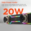 HyperGear Wireless Bluetooth Speaker, Soundbar-Style Powerful 20W HD Stereo Sound,