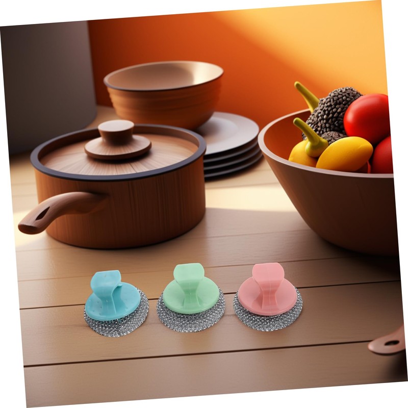 Healvian Heavy Duty Dish Scrubber Stainless Steel Scrubber Ball for