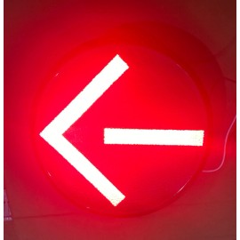 Duralight Trastar 12" LED Traffic Signal Light Red Arrow NEW NEVER INSTALLED