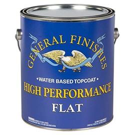 General Finishes High Performance Water Based Topcoat, 1 Gallon, Flat
