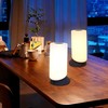 GLAMIGHT Touch Bedside Table Lamp, Stepless Dimming & 7 Colors