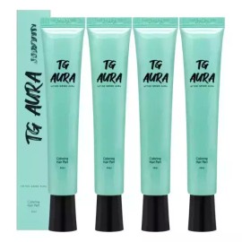 Tatugrimo 타투그리모 아우라 두피 물들임 에센스 흑갈색 30mlX4개 Tattoo Cream Aura Dyeing Essence for Scalp Black Brown 30ml x 4