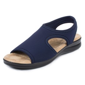 Aerosoft ladies' sandal Stretch 05, light, all-round stretch (Blue, uk_footwear_size_system, adult, women, numeric, medium, numeric_6)