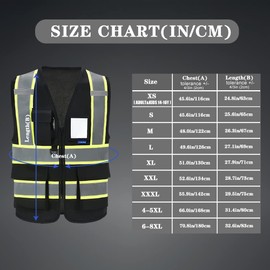 AYKRM Black Security Vest for Men