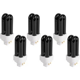 BlueStars 6-Pack Premium Quality 7W 41050 Replacement UV Light Bulbs for Indoor DynaTrap Models DT1050 DT1100 DT1210 DT1250 DT1260-4 Pin Base, 1/2 Acre