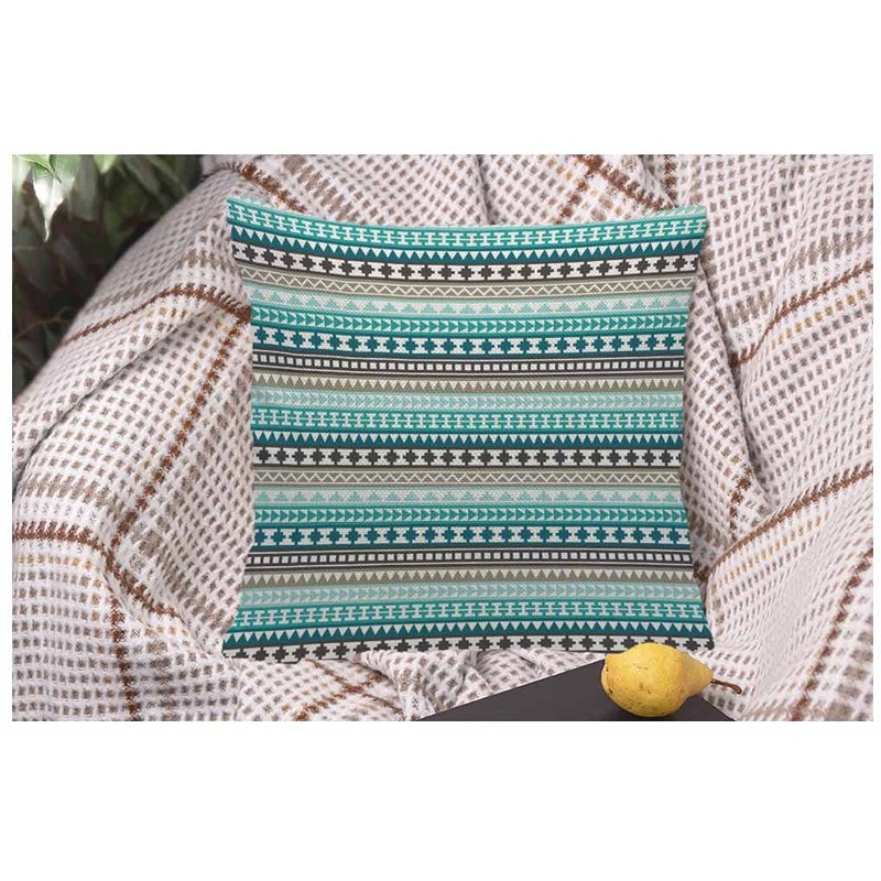 WONDERTIFY Tribal Aztec Cushion Cover White Hipster Decorative Throw Pillow