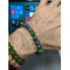 RAYON Finnish FINLAND Chrome DIOPSIDE Bead Bracelet Men 10mm Stretch